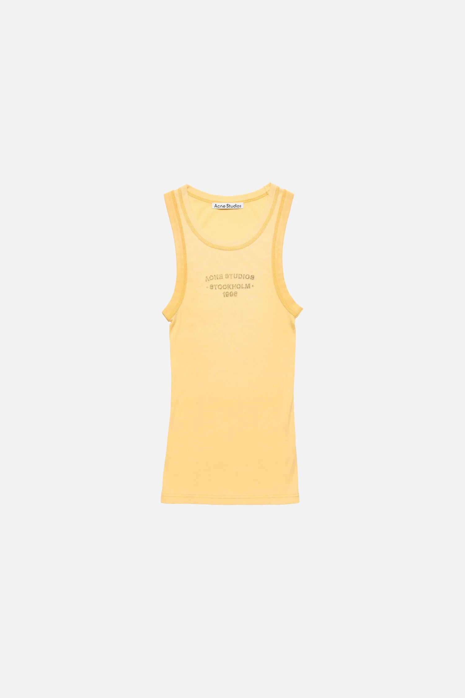 Sprayed logo tank top