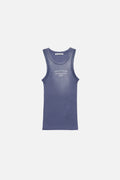 Sprayed logo tank top
