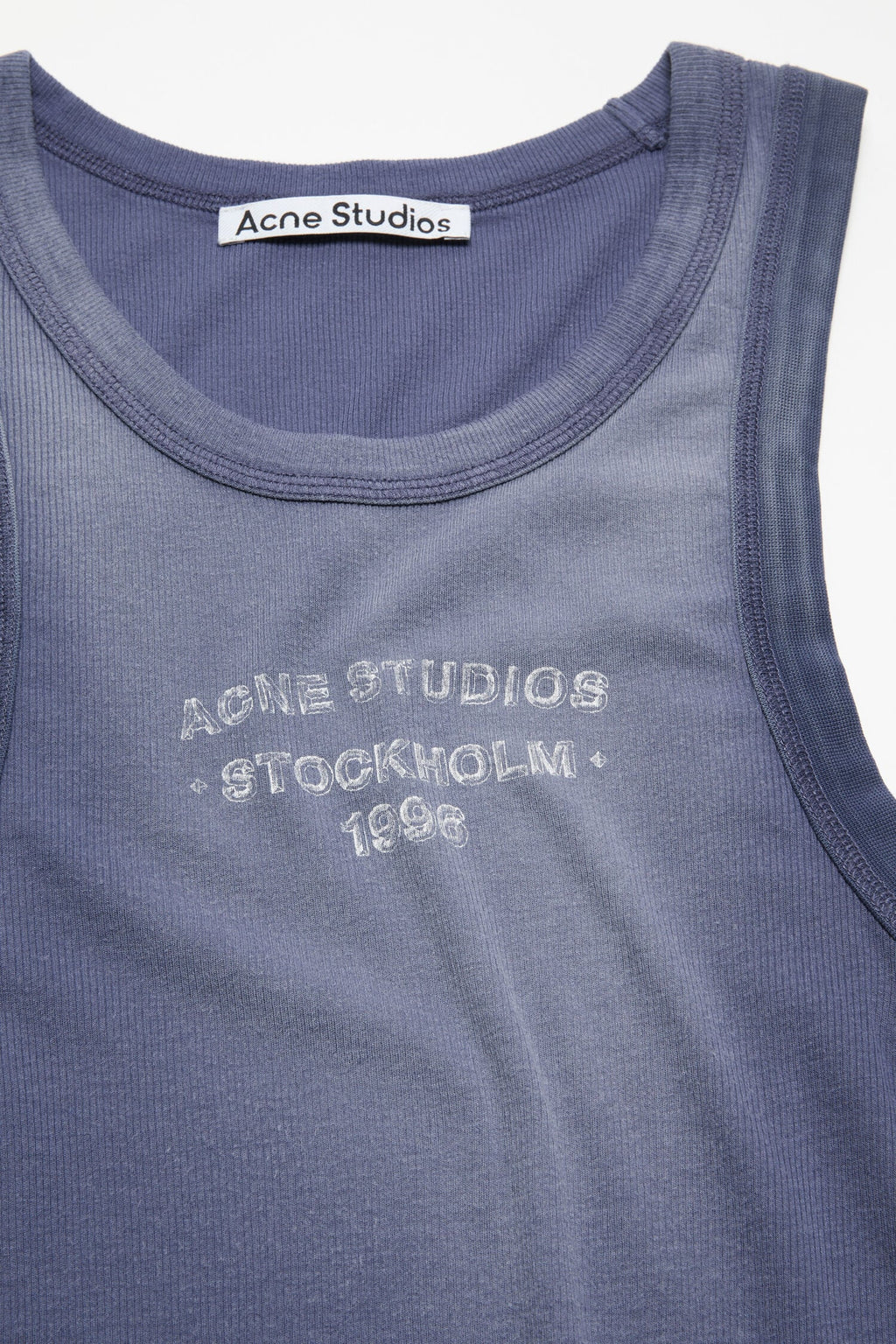 Sprayed logo tank top