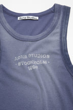 Sprayed logo tank top