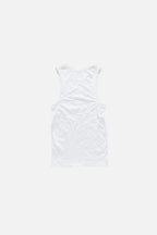 Crinkled printed tanktop
