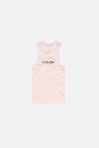 Crinkled printed tanktop