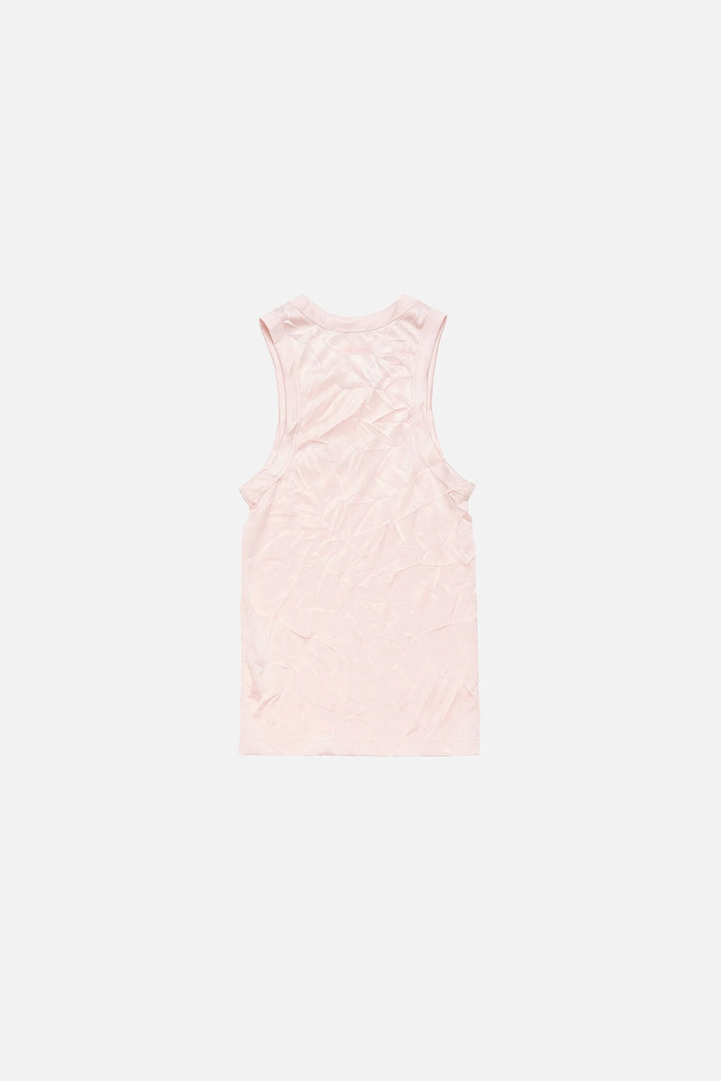 Crinkled printed tanktop