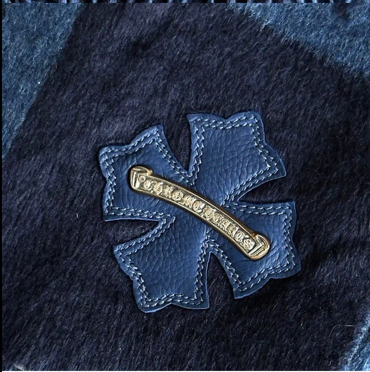 Chrome Hearts Navy Blue Blanket