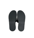 Chrome Hearts Cross Horse Shoe Logo Black Slippers
