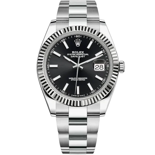 Rolex Datejust Ref. 126334 Black Dial on Oyster Fluted Bezel