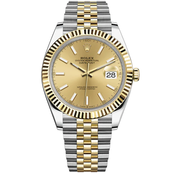Rolex Datejust Ref. 126333 41mm Bussdown Two Tone Stainless Steel & Yellow Gold on Oyster Band