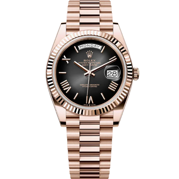 Rolex Day-Date Ref. 228235 Rose Gold  Black Ombre Dial