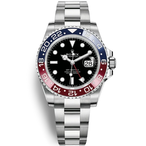 Rolex Ref. 116719BLRO White Gold Pepsi on Oyster Band Black Dial
