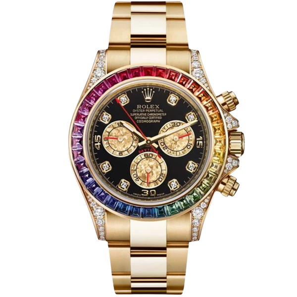 Rolex Daytona Ref. 116598RBOW Yellow Gold Rainbow Black Dial