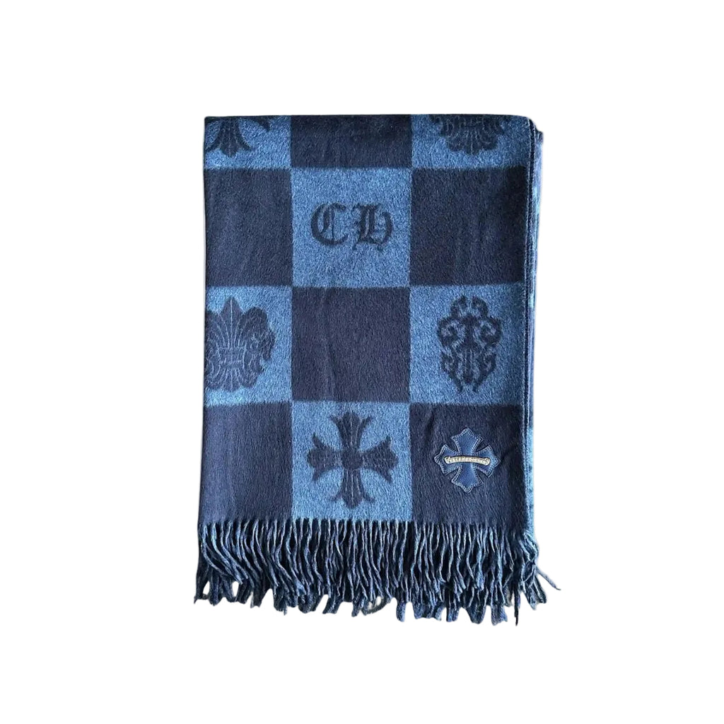 Chrome Hearts Navy Blue Blanket