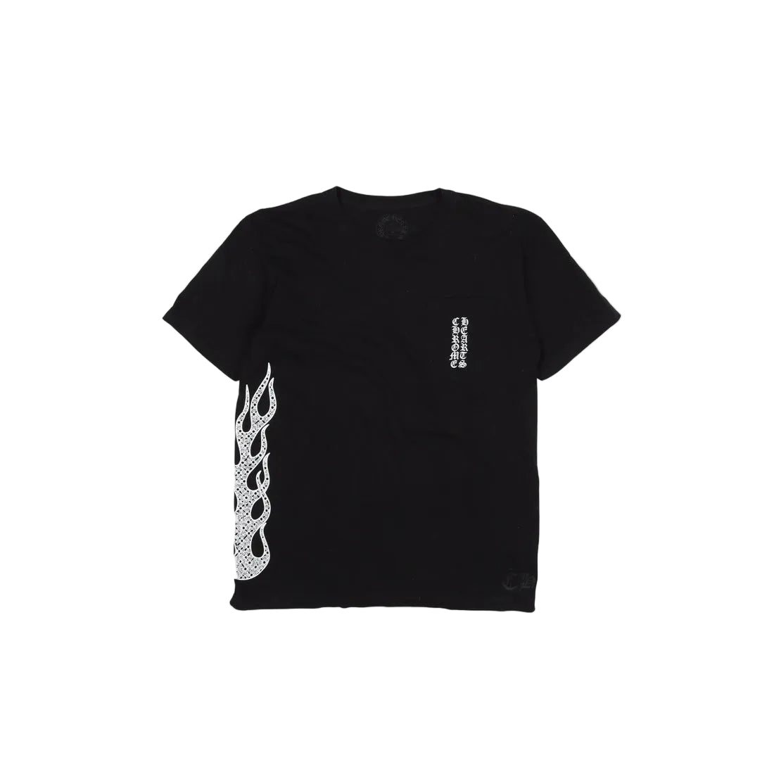 Chrome Hearts Flames Black Pocket Tee