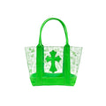 Chrome Hearts Green PVC and Calf Leather Tote Bag