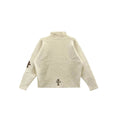 Chrome Hearts Knitted Cross Patch Sweater Cream Leopard