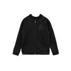 Chrome Hearts Leather Cross Logo Hoodie, Black