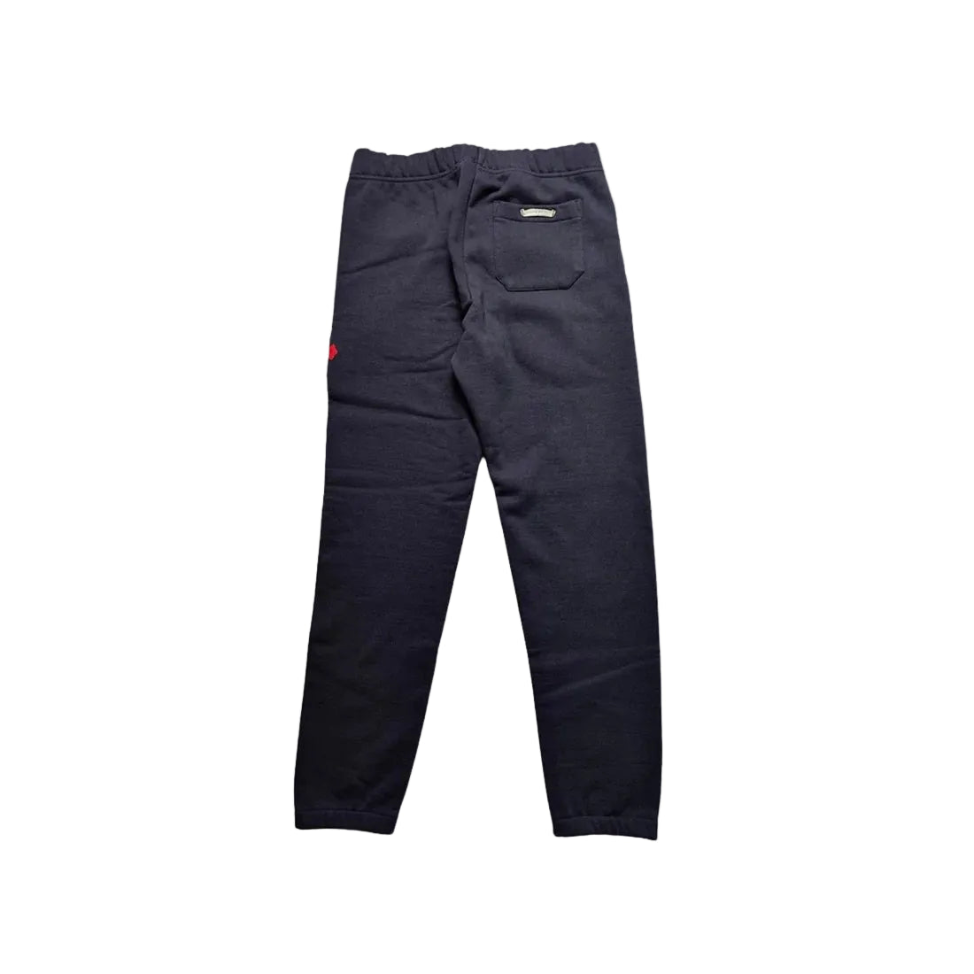 Chrome Hearts Triple Cross Logo Sweatpants, Navy Red