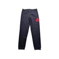 Chrome Hearts Triple Cross Logo Sweatpants, Navy Red