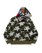 STA Over Print 1st Camo Shark Cropped Fit Pullover Hoodie