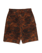 Solid 1st Camo Garment Dyed Relaxed Fit Work Shorts